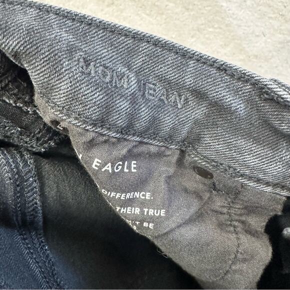 American Eagle Outfitters washed black mom jeans size 6 Regular - Picture 8 of 13